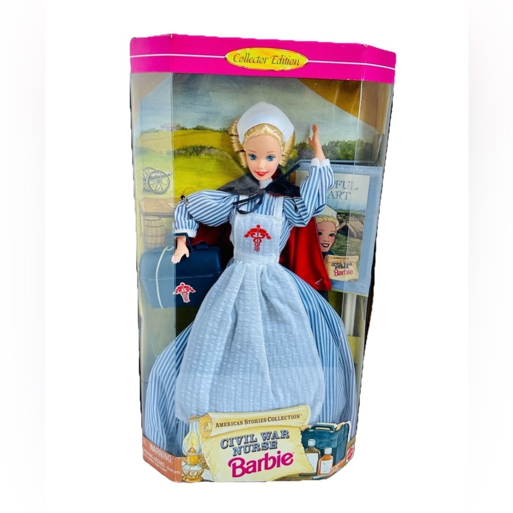 VTG ‘95 Barbie CIVIL WAR NURSE Doll American Stories Collection-Collectors Ed